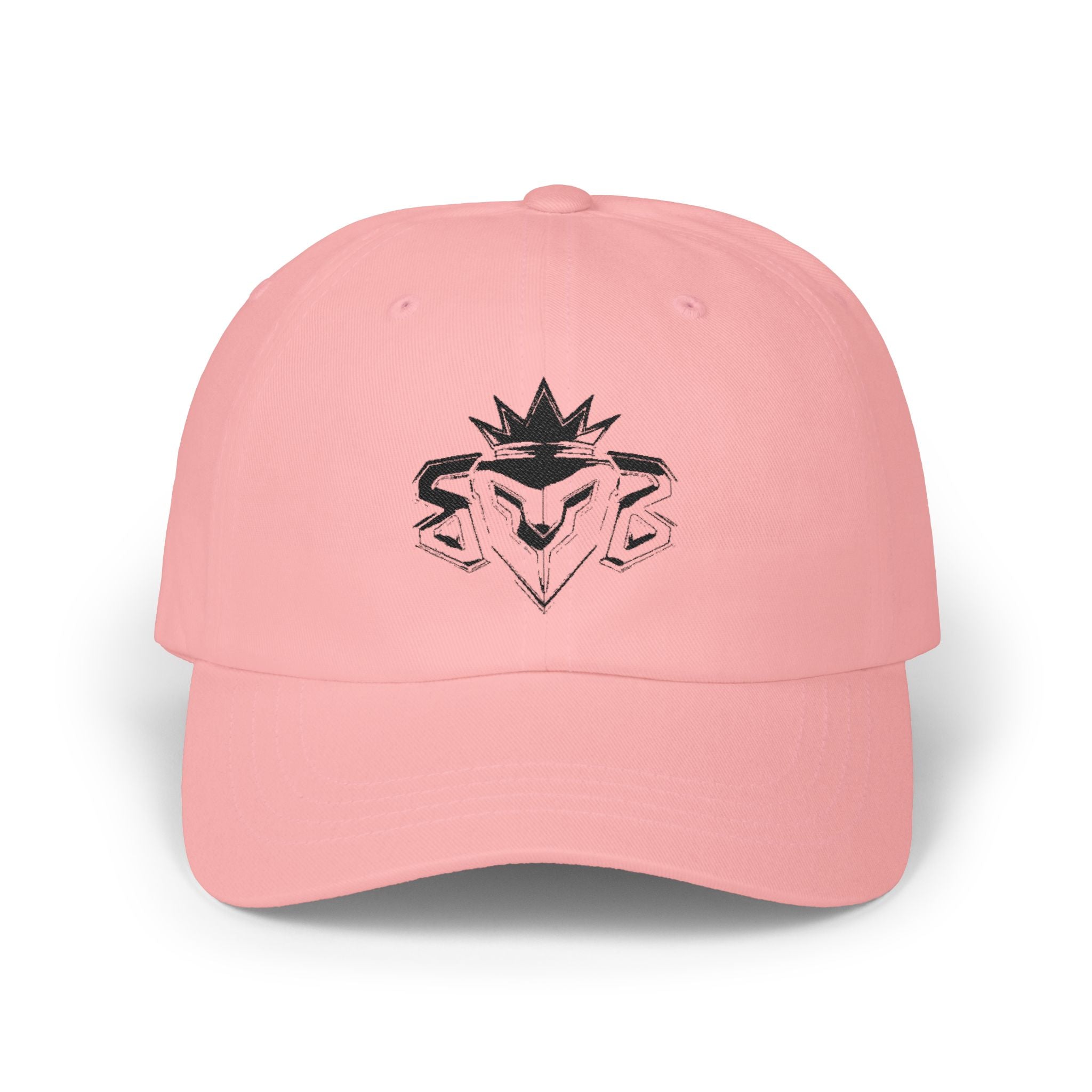 Dad Cap — Embroidered Blue Crown Heart Logo (“Shift Beyond” Back)