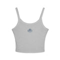 Women's Spaghetti Tank Top — Minimal Emblem & “Built Beyond”